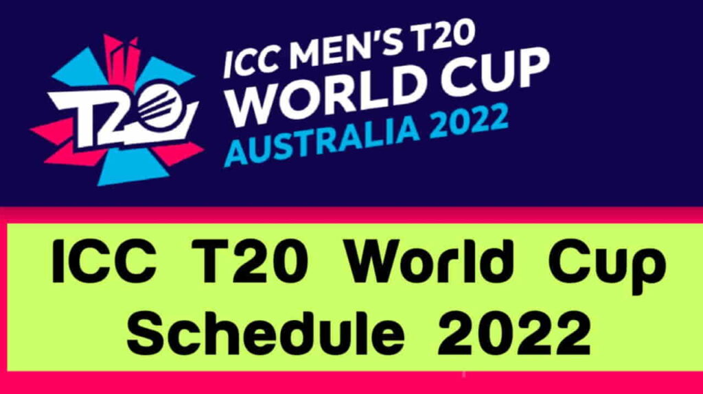 ICC T20 World Cup 2022 Time Table