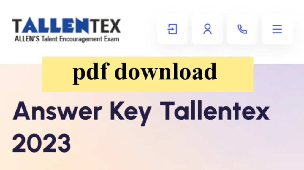 Tallentex Exam Answer Key