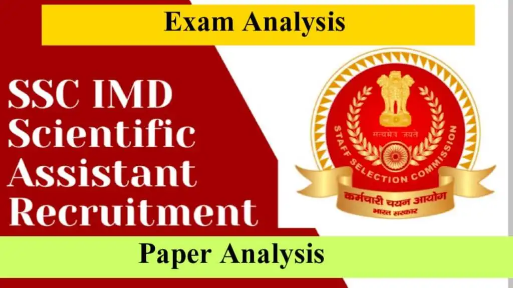 SSC IMD Exam Analysis 