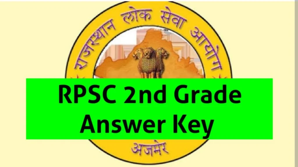 RPSC 2nd Grade Answer Key