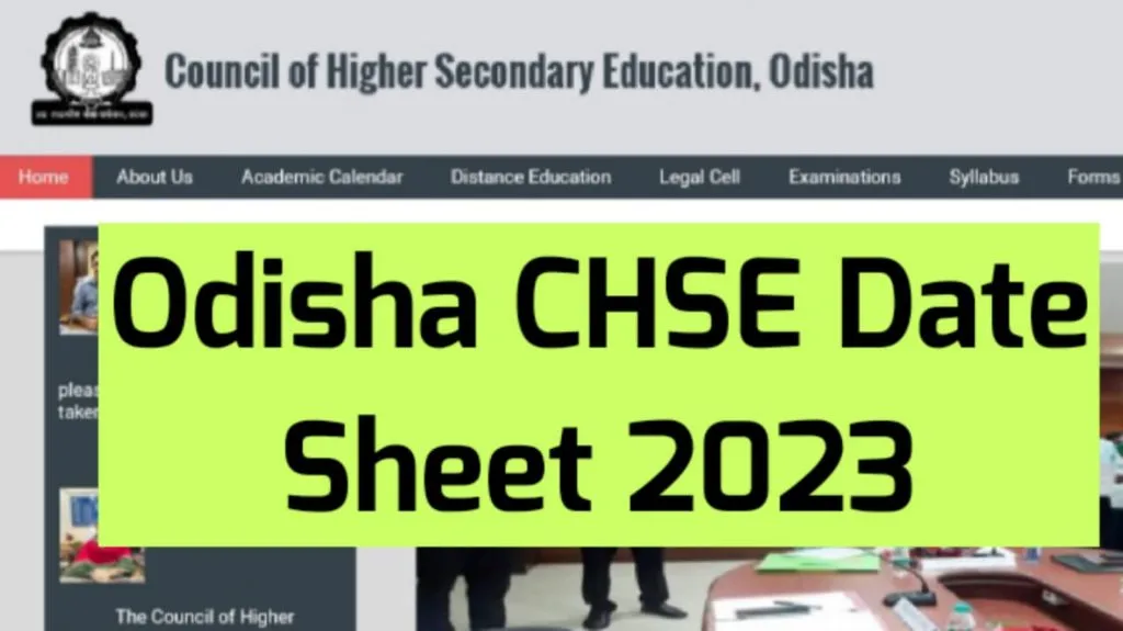 Odisha CHSE Time Table