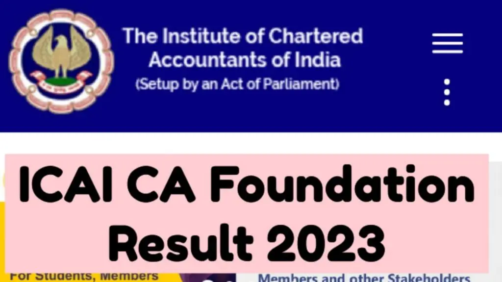 ICAI CA Foundation Result Dec