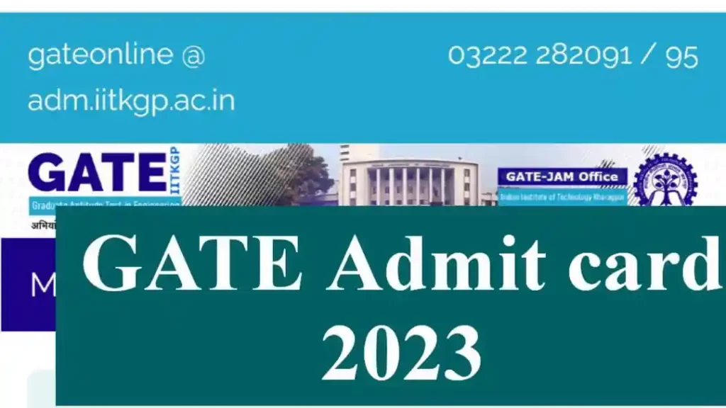 GATE Admit Card  2023
