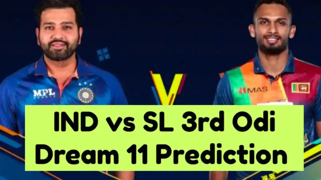 Ind vs SL 3rd ODI Dream11 Prediction