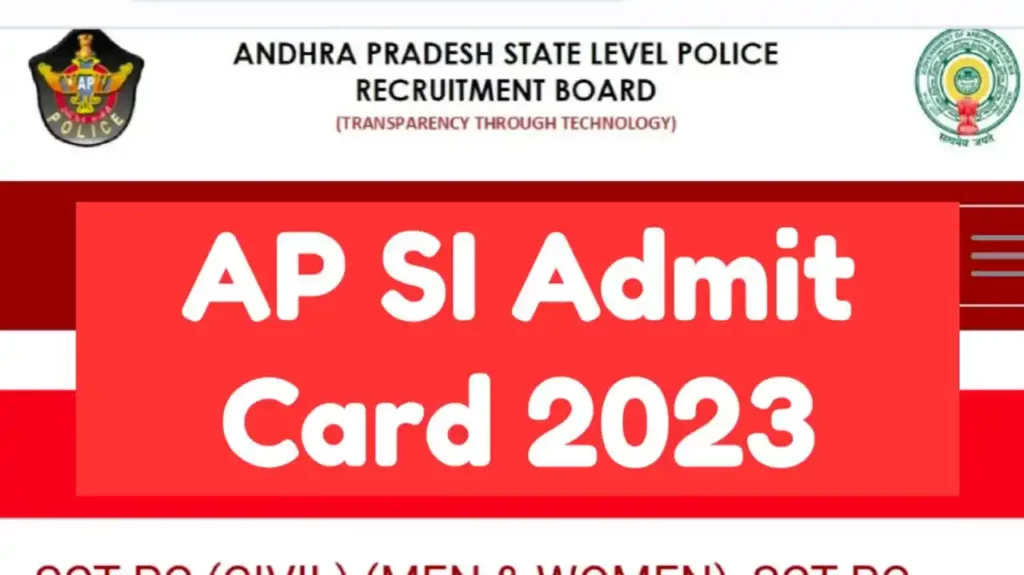 AP Police SI Hall Ticket 2023