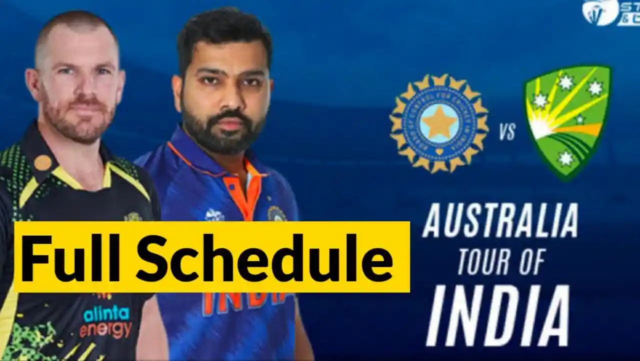 australia tour of india odi schedule