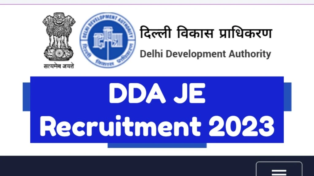 DDA JE Recruitment
