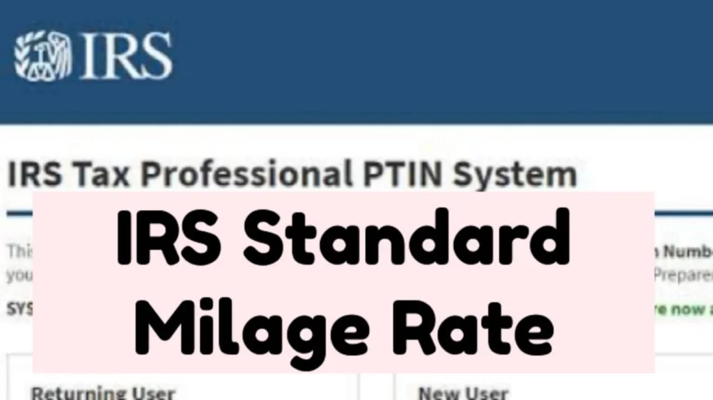IRS Standard Mileage Rate