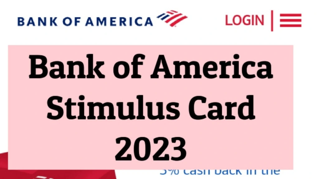 Bank Of America Stimulus Card