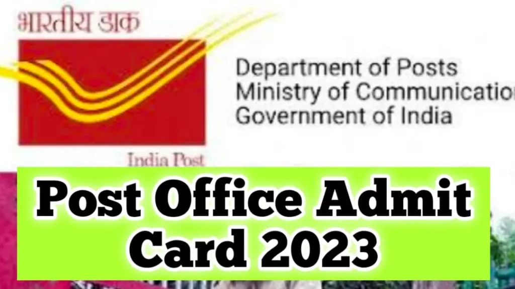 Post Office Admit Card