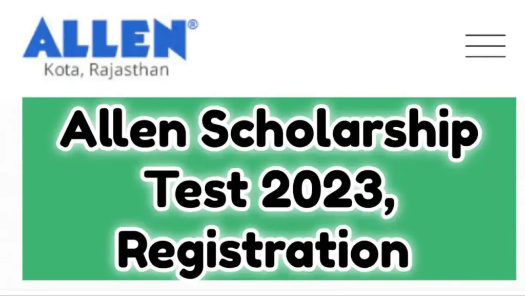 Allen Scholarship Test 2023