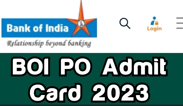 BOI PO Admit Card 