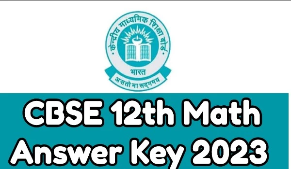 CBSE 12th Math Answer Key