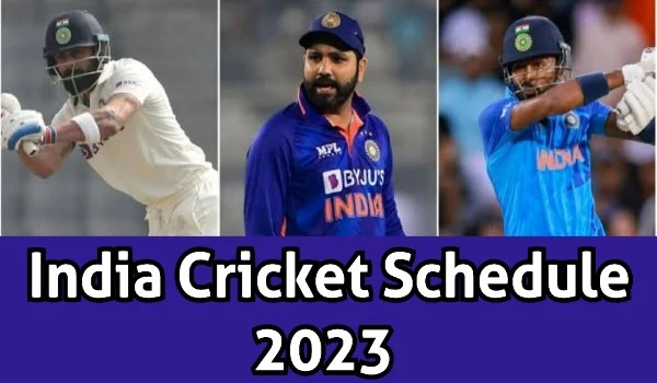 India Cricket Schedule