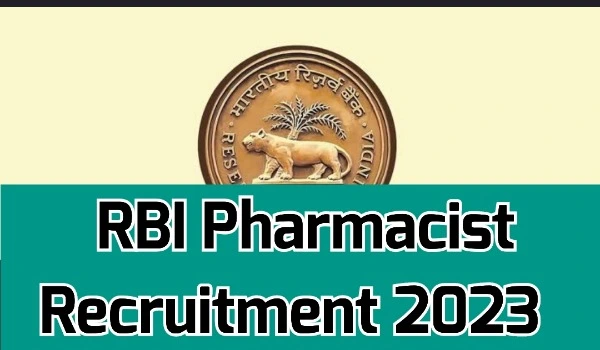 RBI Pharmacist Recruitment
