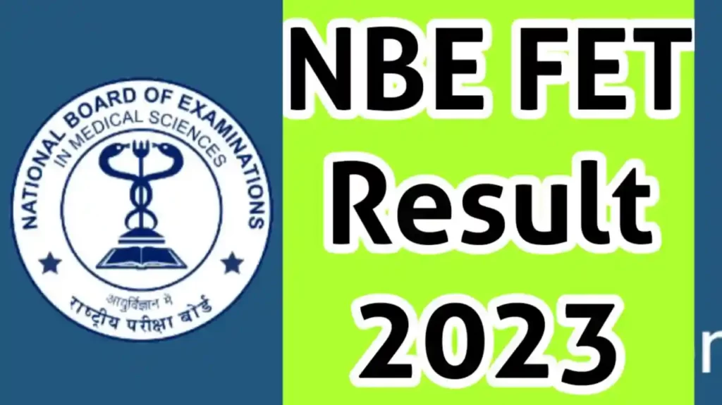 NBE FET Result 2023