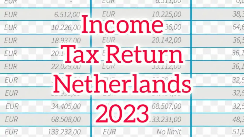 Income Tax Return Netherlands 2023