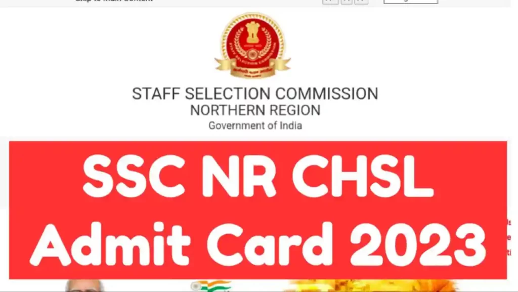 SSC NR CHSL Admit Card 2023