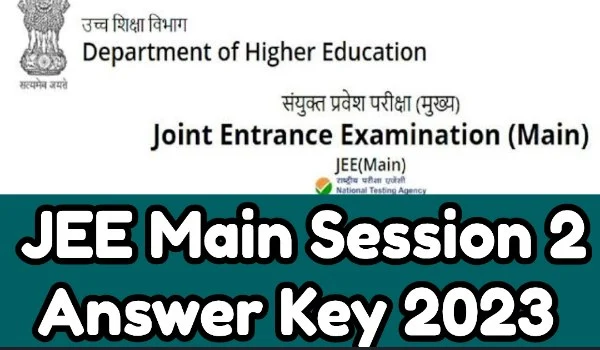 JEE Main Session 2 Answer Key