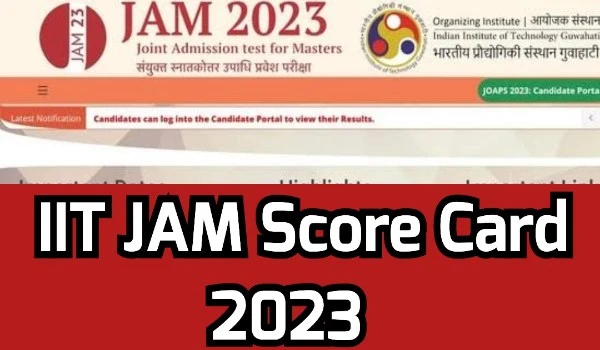 IIT JAM Score Card
