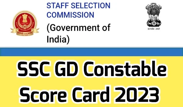 SSC GD Constable Score Card