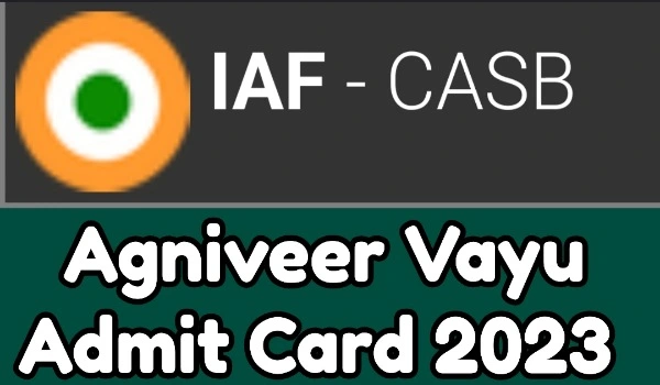 Agniveer Vayu Admit Card
