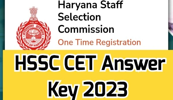 HSSC CET Answer Key 
